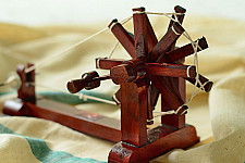 Swavalamban ~ Charkha { Brown . 25cm }